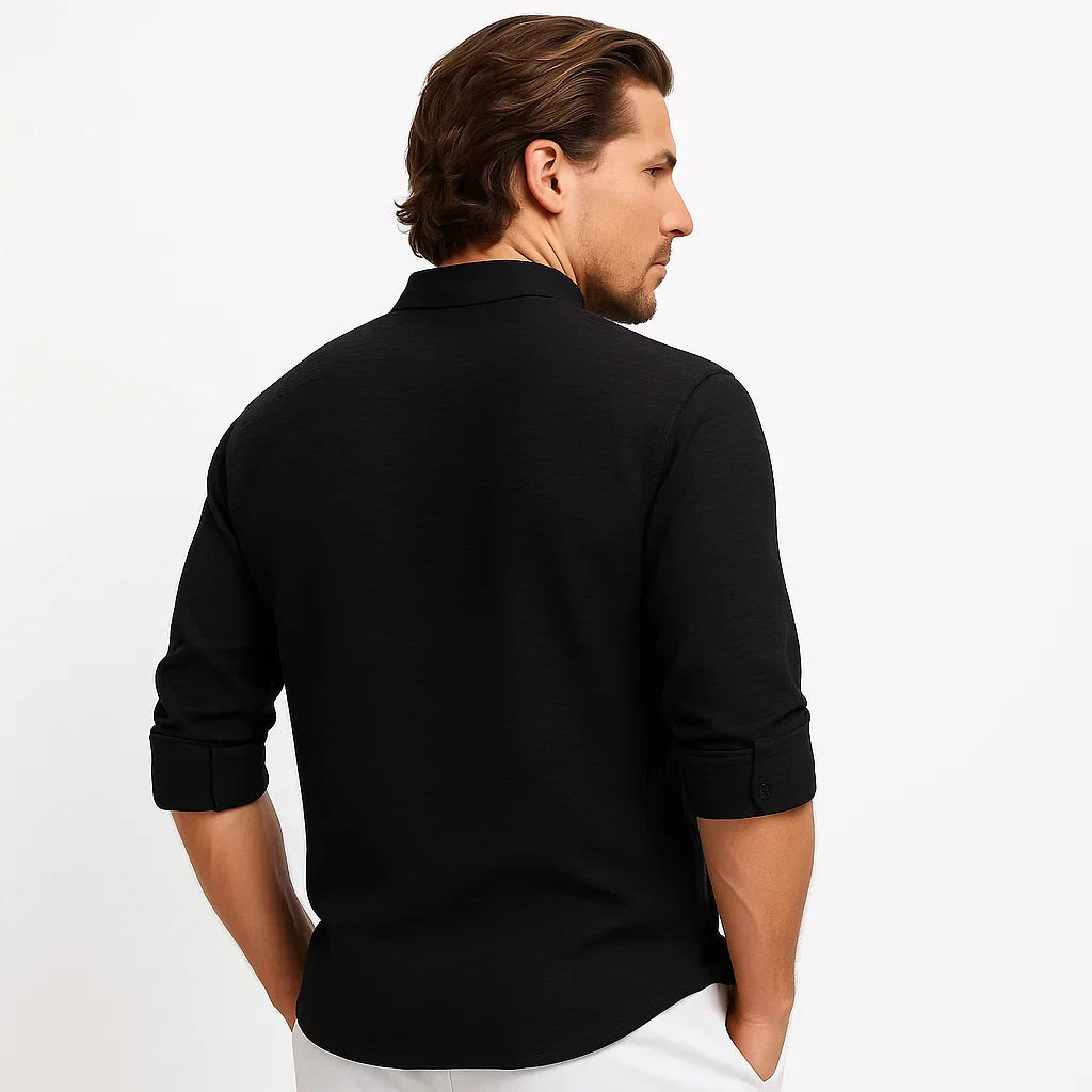 Reynald – Breathable Long-Sleeve Polo